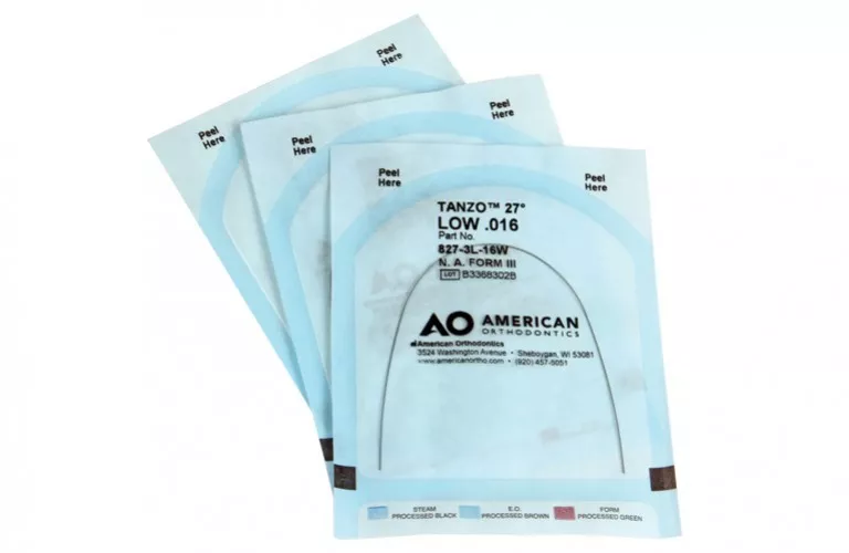 Sterilizable PackagingTanzo's sterilizable individual packaging enhances safety, eliminates cross contamination, and adds to the clean, clinical environment of the orthodontics office.